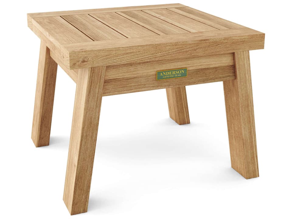 Palermo Outdoor Side Table in Natural Teak Wood