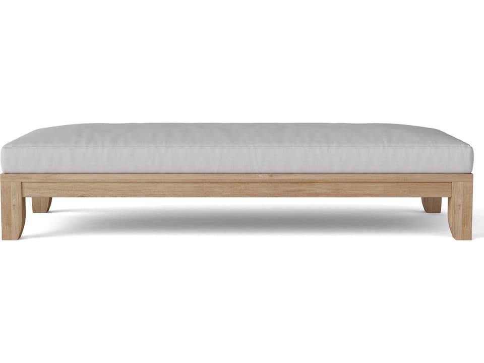 Riviera 72-Inch Teak Daybed with Sunbrella Cushions in Natural