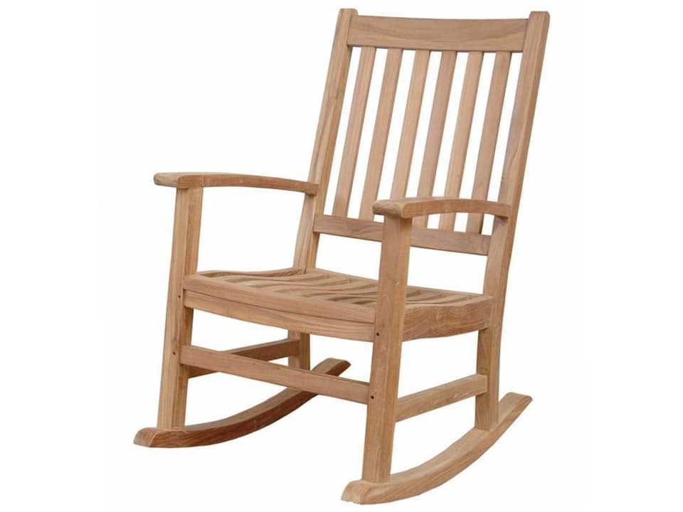 Palm Beach Solid Teak Wood Rocking Armchair Outdoor Ready