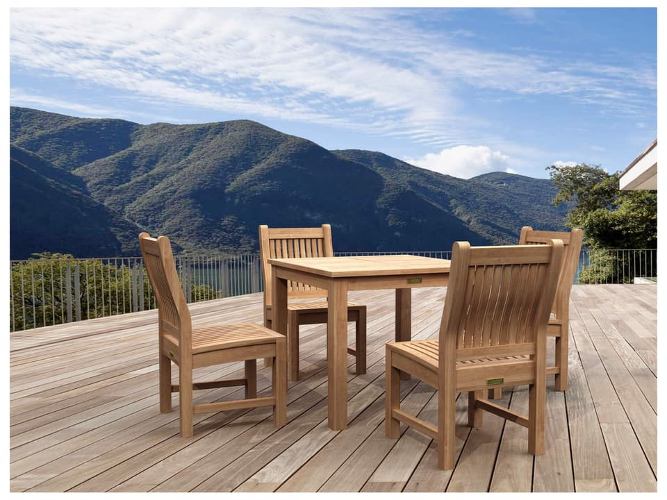 Bahama Sahara 5-Piece A-Grade Teak Outdoor Bistro Dining Set