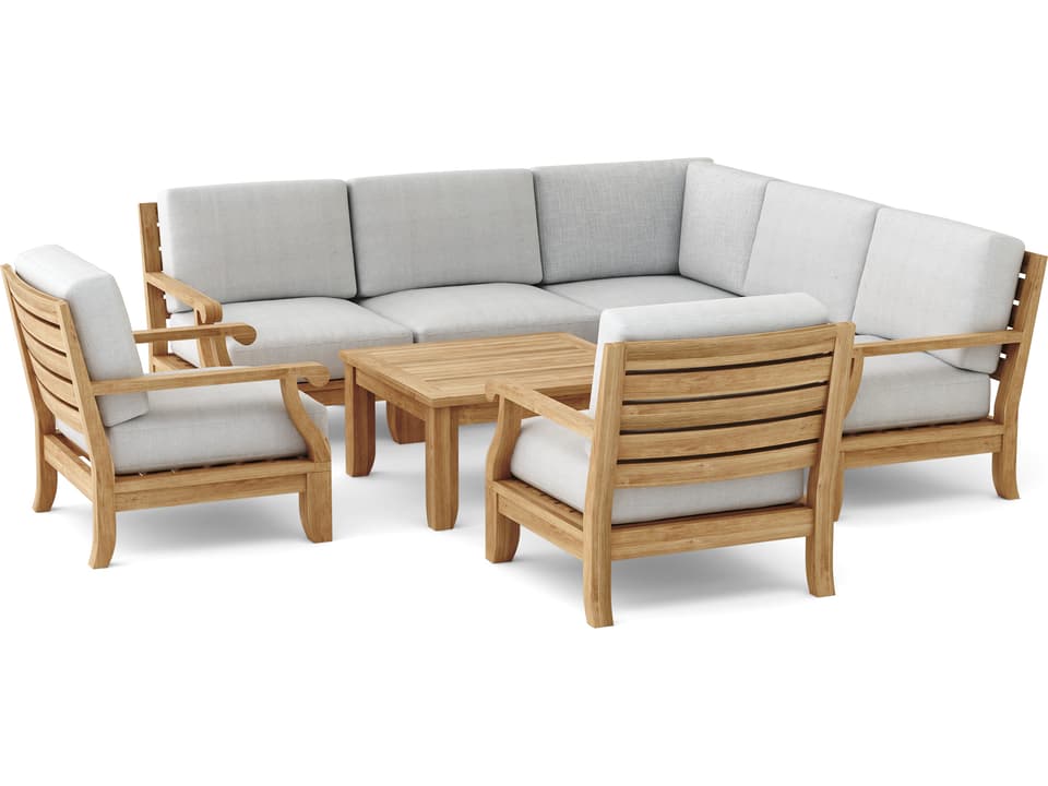Riviera Luxe 8-Piece Modular Set with Sunbrella Cushions