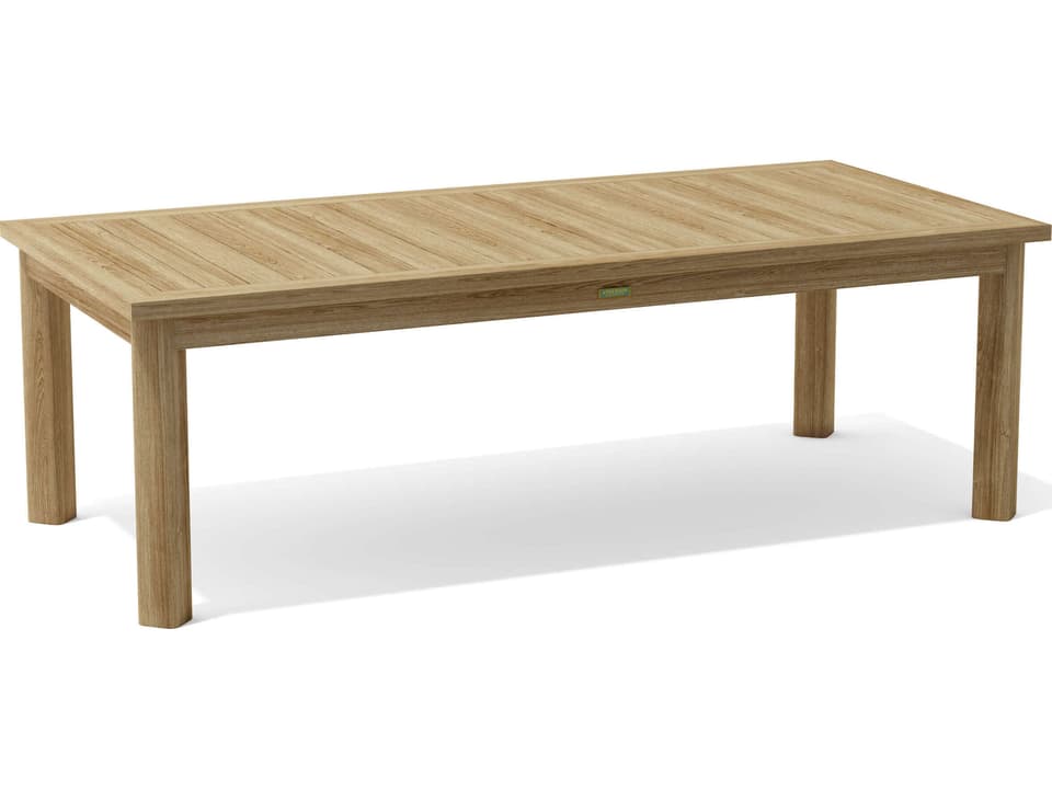 Chelsea 92-Inch Rectangle Dining Table in Unfinished Teak Wood