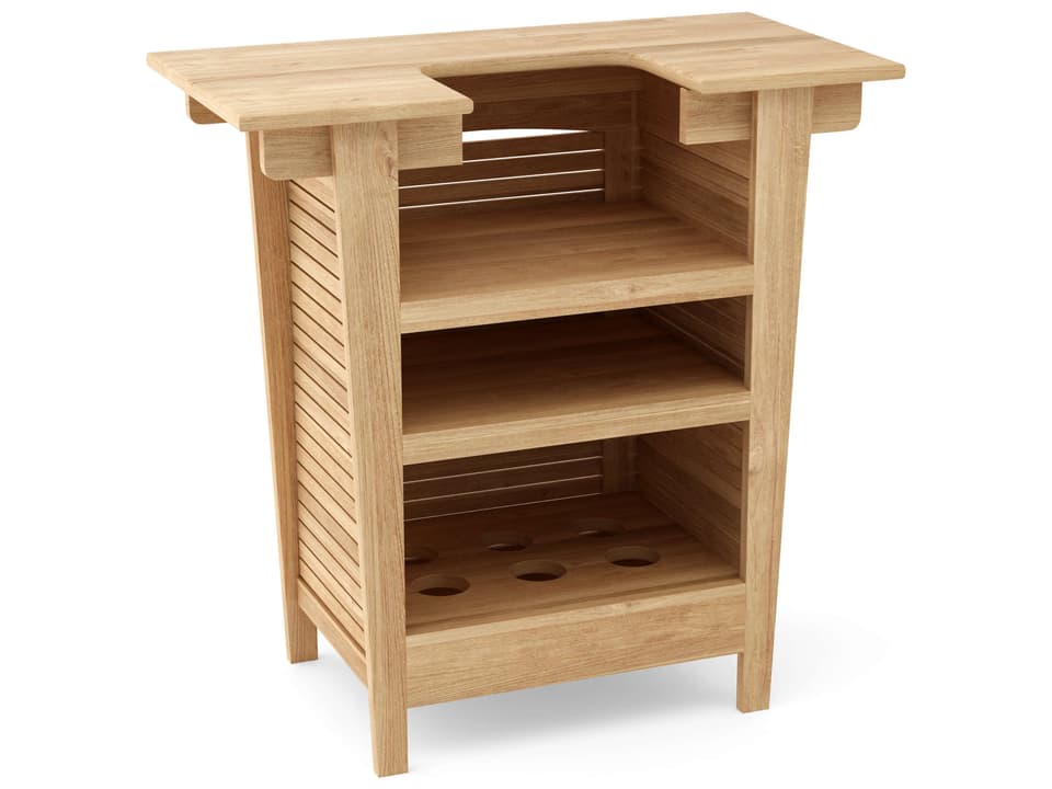 Montego Square Bar Table A-Grade Teak with Storage