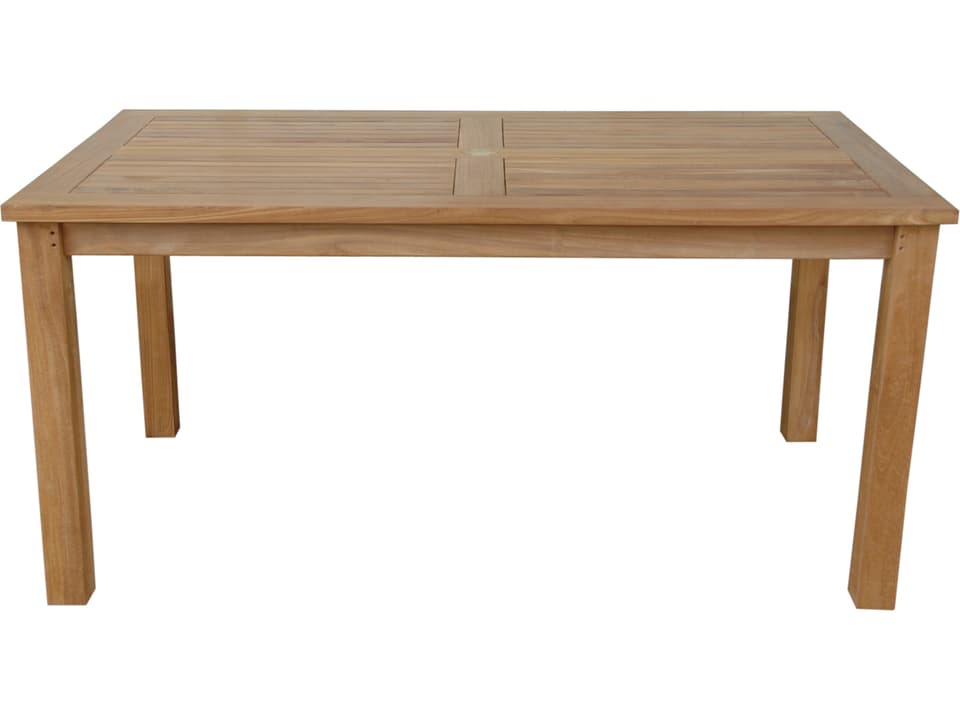 Montage 63-Inch Rectangular Dining Table in Natural Teak