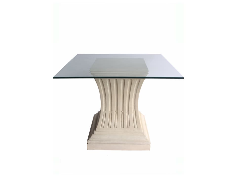 Legacy 36-Inch Square Dining Table in Natural Limestone