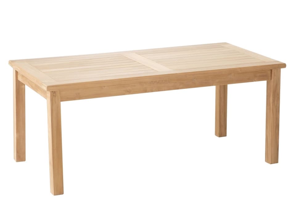 Ellis Rectangle Outdoor Coffee Table in Natural Teak Wood