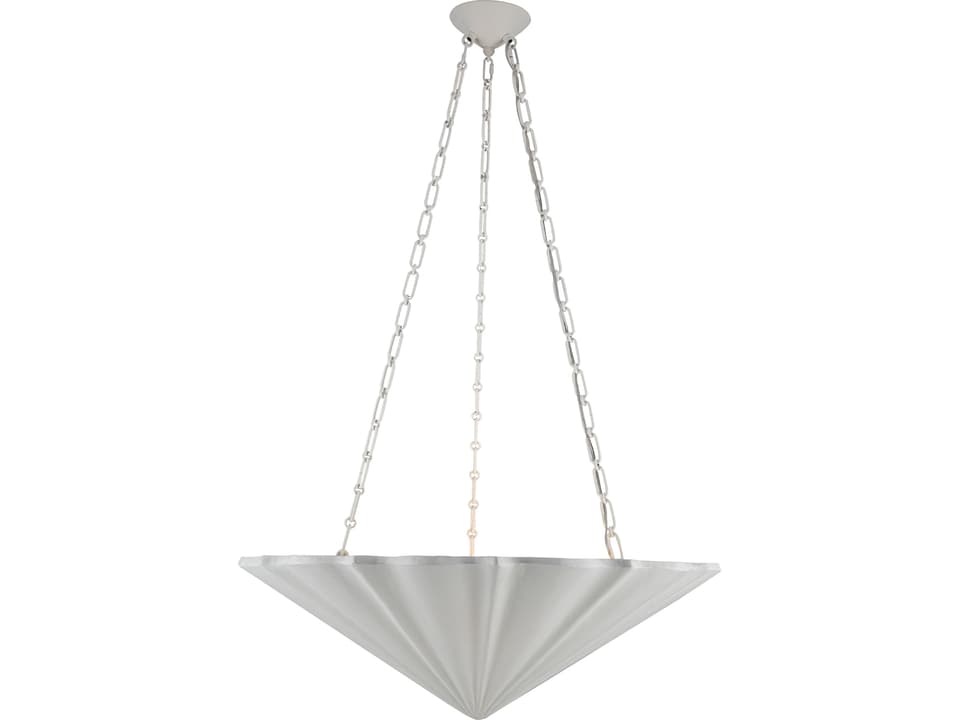 4-Light Martine Chandelier Antique White Sculptural Design