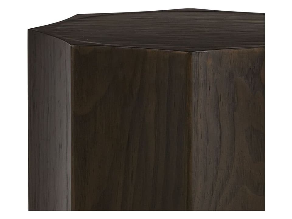 Thayer Modern End Table with Oak Veneer in Dark Cinder