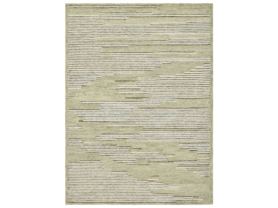 Chicago CHI-4 Modern Geometric Hand-Hooked Area Rug in Ivory