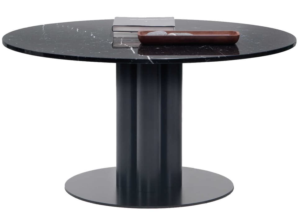 Goya Round Marble End Table Elegant Modern Accent