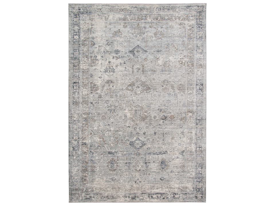 Fairmont FAI-4 Vintage Transitional Power-Loomed Area Rug in Slate Gray