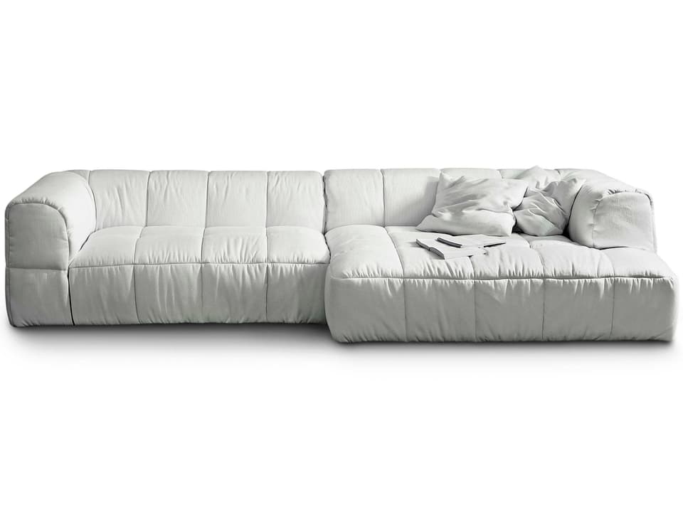 Strips Upholstered Sectional Sofa