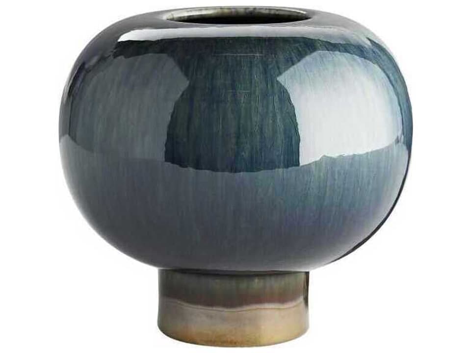 Tuttle Peacock Bronze Reactive Vase Set of 2