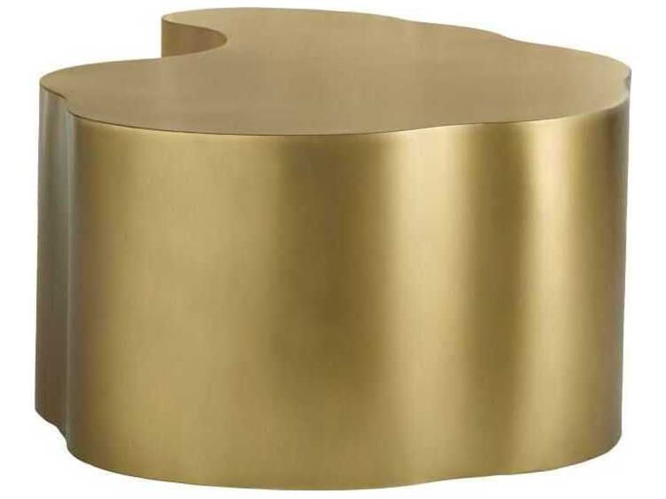 Meadow Coffee Table Antique Brass Oval Iron