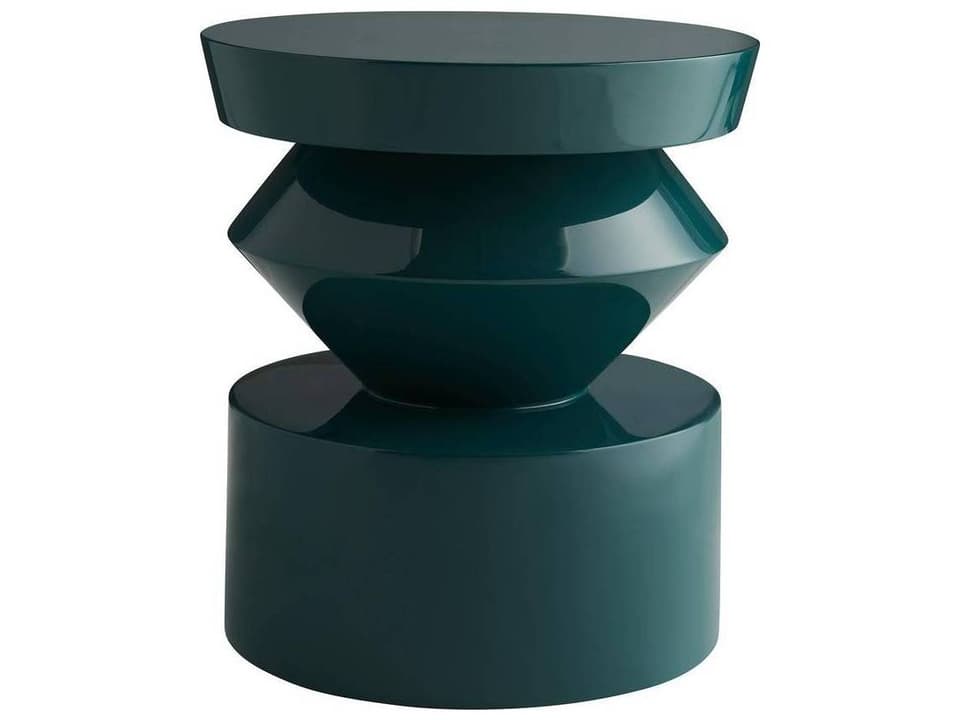 Uma Accent Table Sculptural Lacquered Side Table