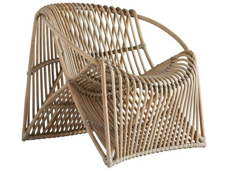 Arteriors Eleanor Lounge Chair Natural Rattan