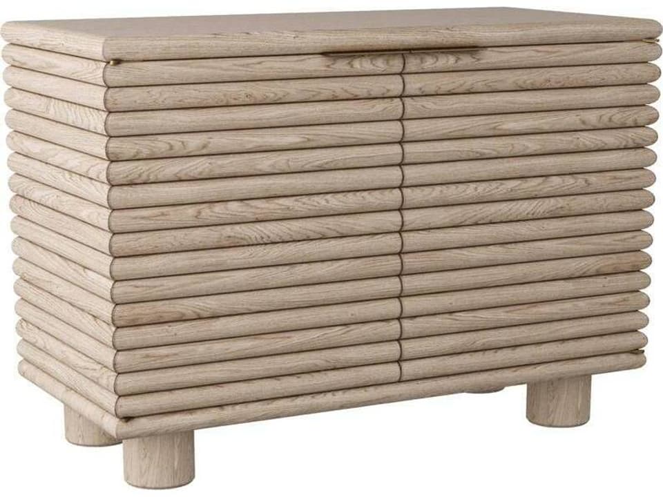 Seine Smoke Gray Oak Wood Accent Chest
