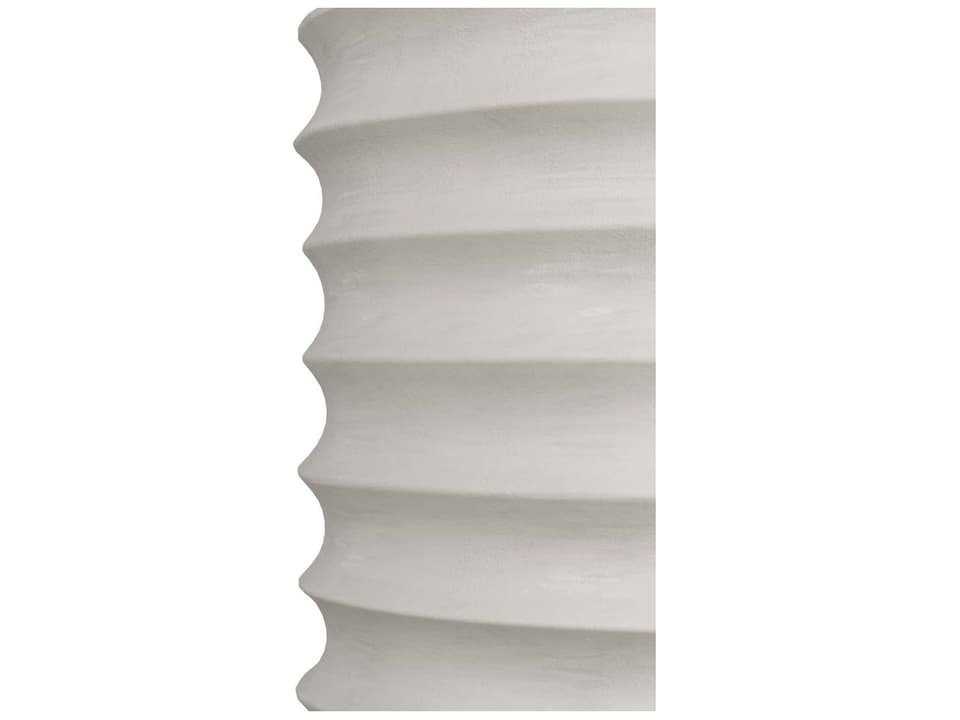 Reiko Accent Table White Gesso Drum Shaped