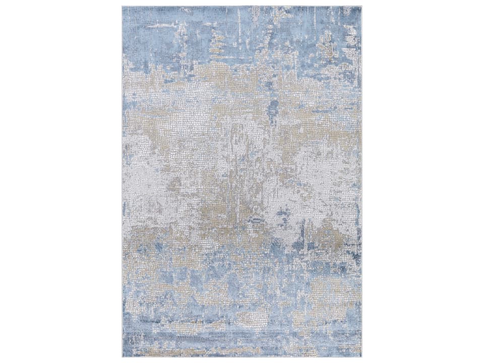 Hamilton HAM-6 Power-Loomed Area Rug in Gold Blue