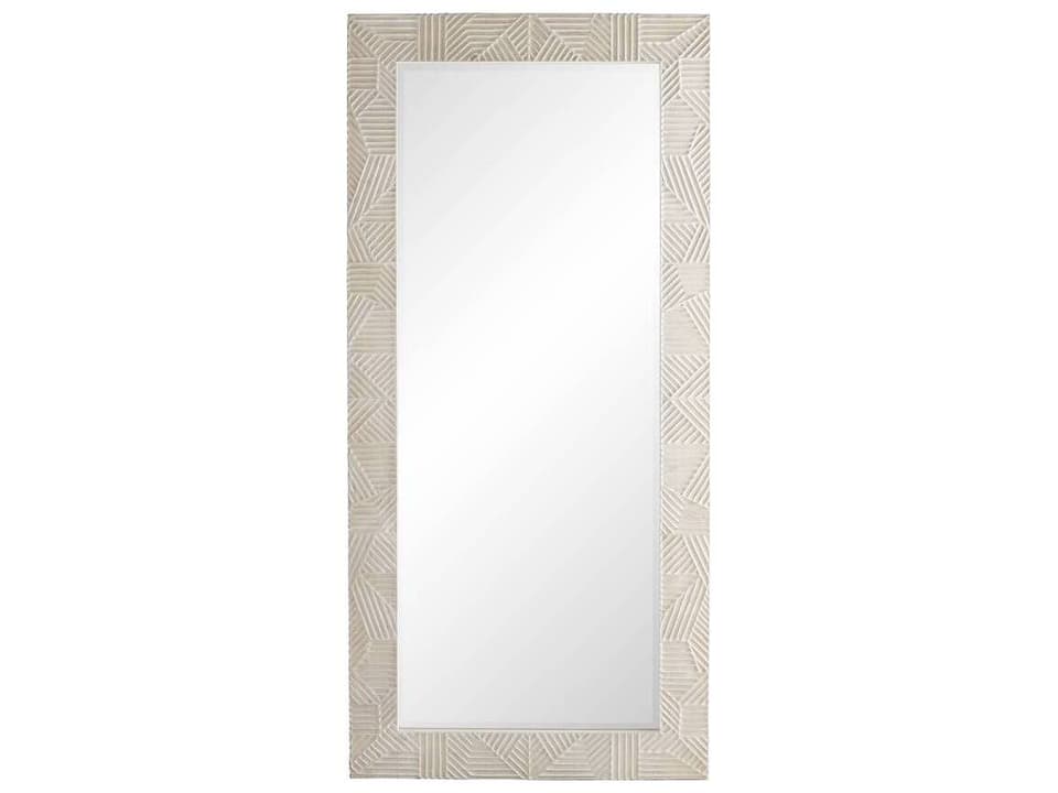 Marsh Full Length Mirror in Whitewash Mango Wood