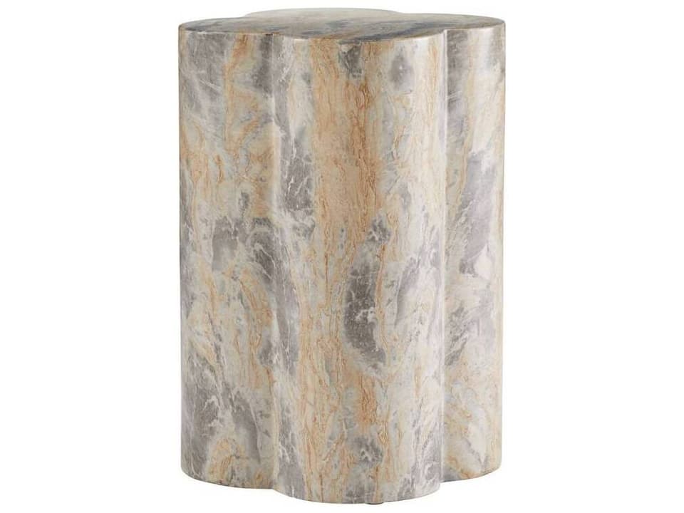 Harlow Accent Table Faux Marble Modern