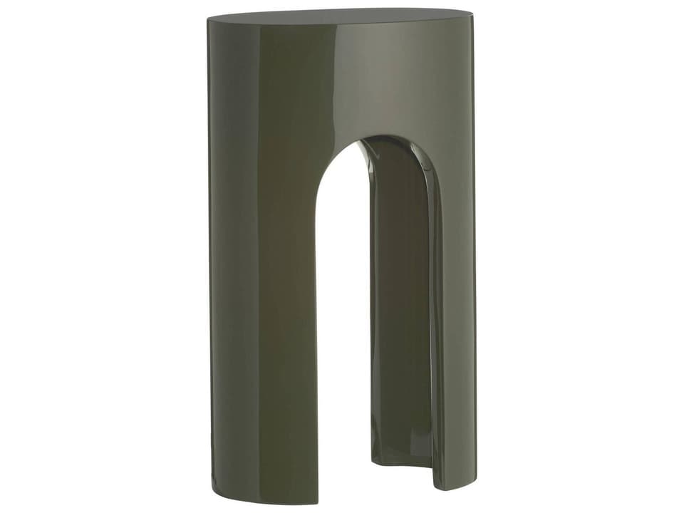 Round Green End Table