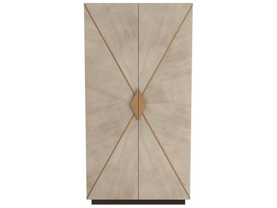 Tidwell Cabinet Smoke Oak Veneer Tall Storage