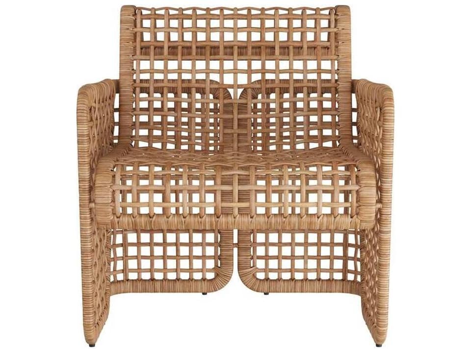 Winnie Lounge Chair Gray Wash Rattan