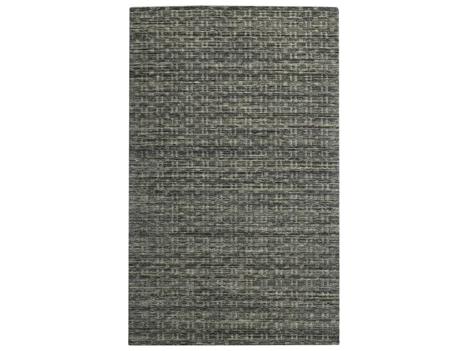 Houston HOU-7 Hand-Woven Wool Geometric Area Rug in Brown