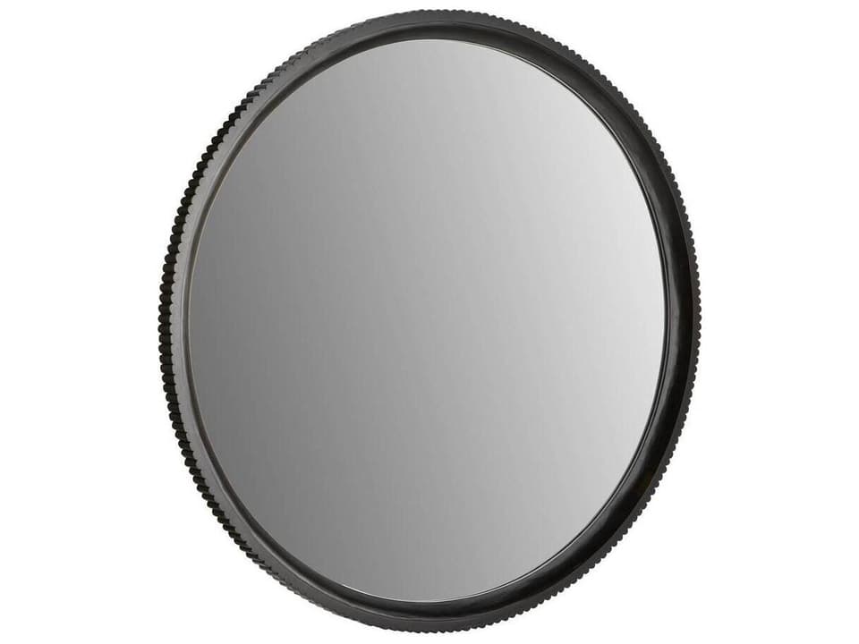 Munich 70-Inch Round Wall Mirror in Ebony