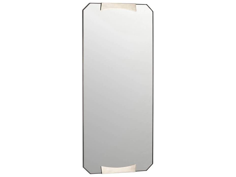Kris Rectangular Wall Mirror Vintage Silver Iron