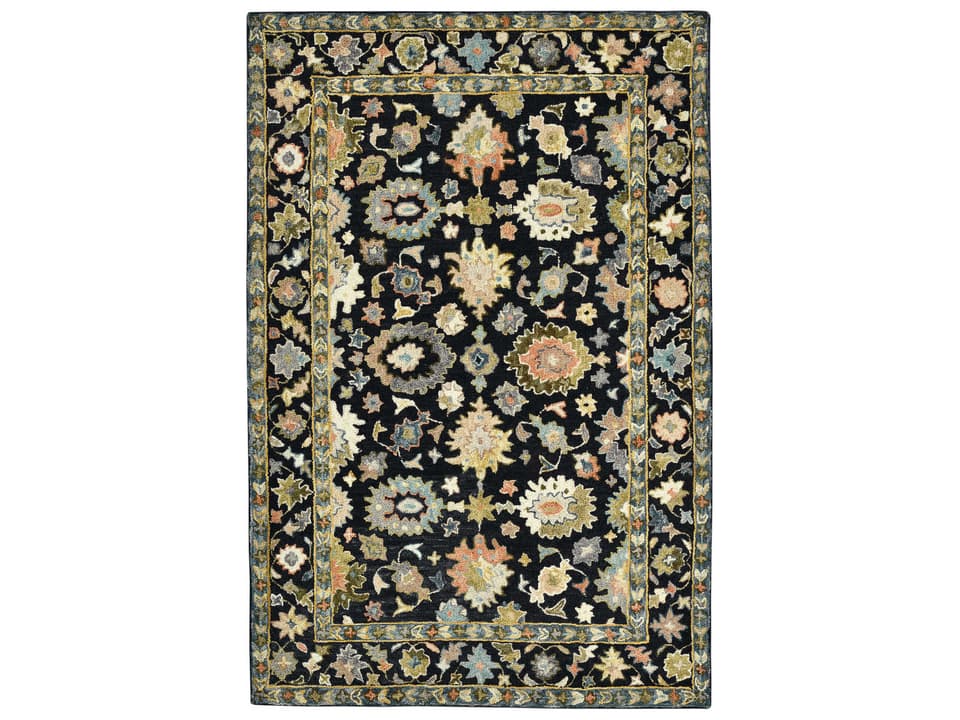 Jackson Hand-Hooked New Zealand Wool Area Rug with Natural Hues