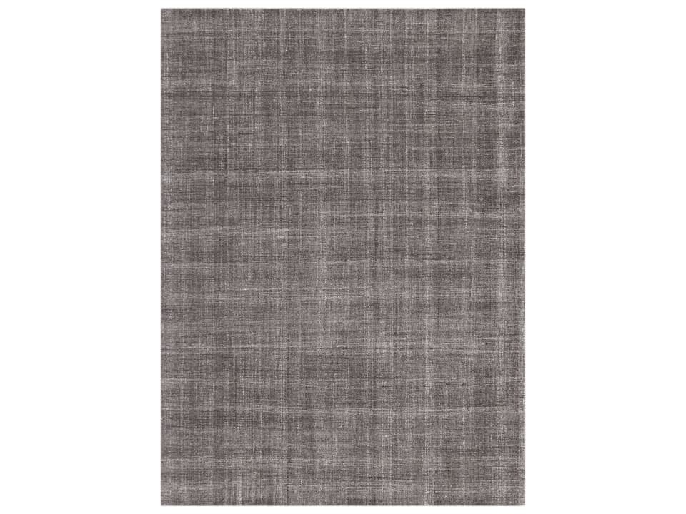 Laurel Geometric Area Rug in Graphite Hand-Tufted New Zealand Wool