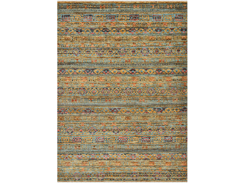 Legacy LEG-40 Orange Geometric Hand-Knotted Area Rug