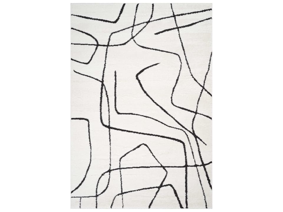 Monotone MNT-10 Moroccan Area Rug in Ivory