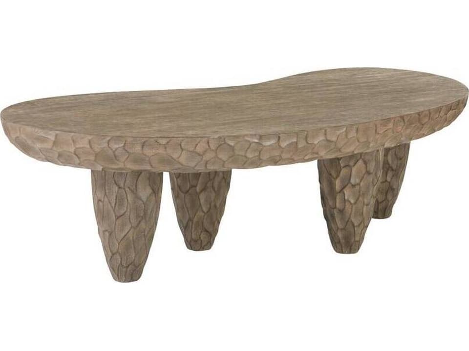 Cuzco Kidney Teak Coffee Table in Kona
