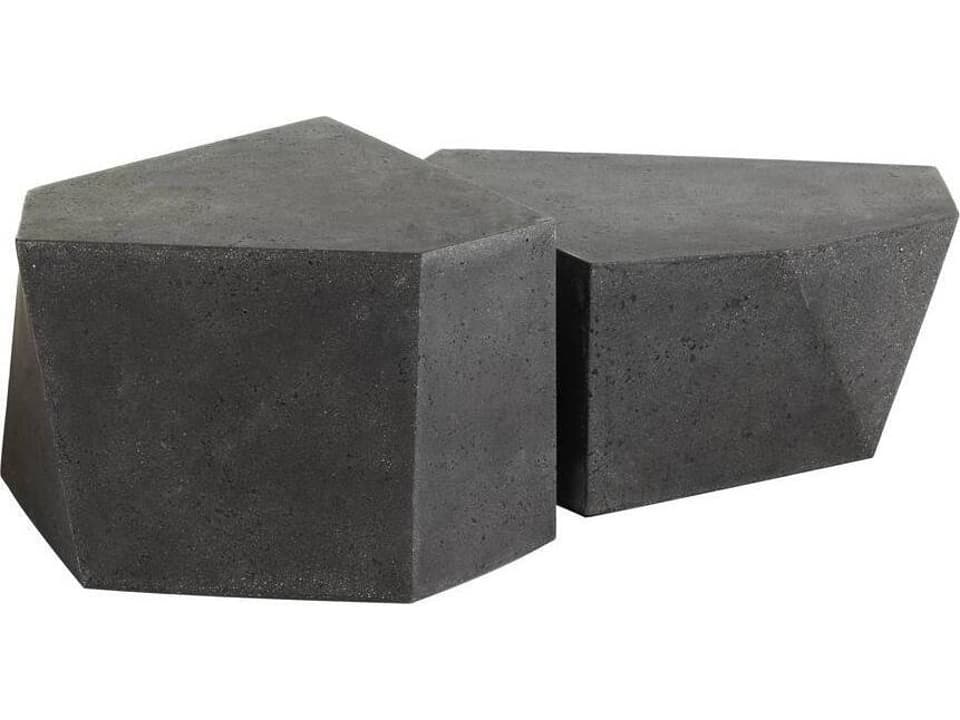 Drover Black Concrete Coffee Table