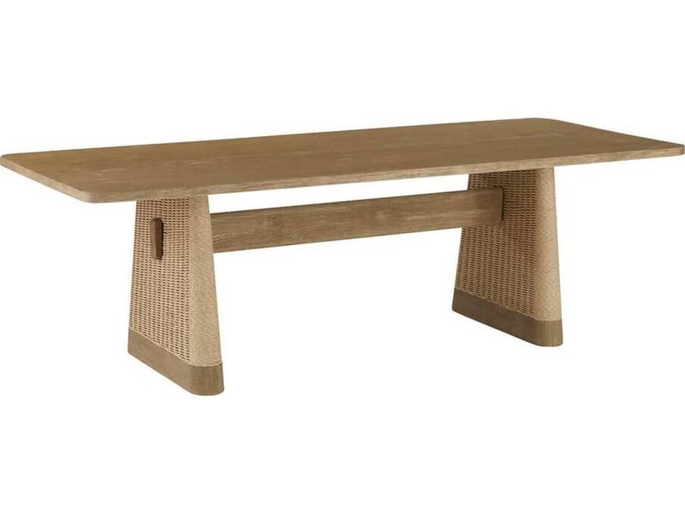 Delrio 96-Inch Honey Teak Rectangular Dining Table