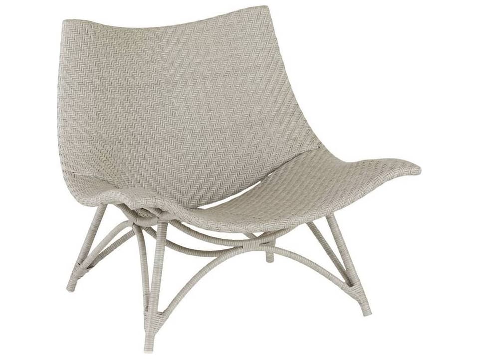 Margot Weathered Gray Wicker Lounge Chair
