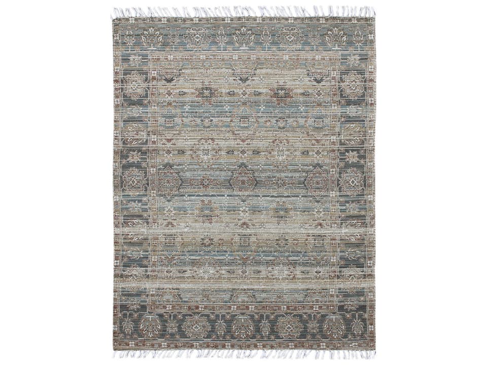 Prairie PRE-1 Flatweave Area Rug in Hays Blue Green