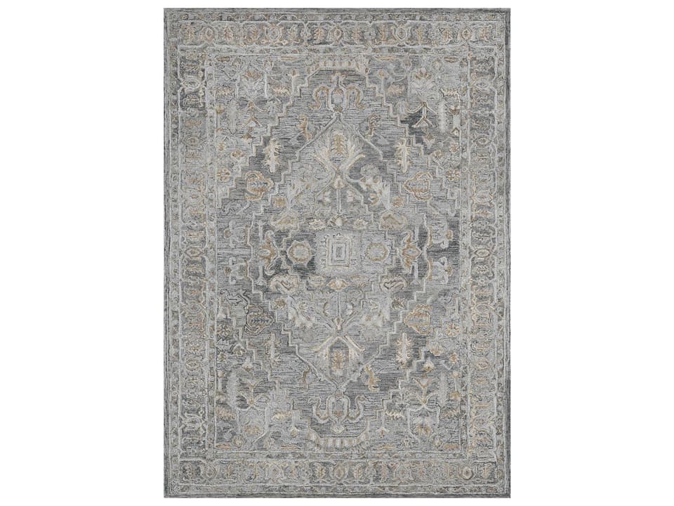 Vestige Denim Hand-Tufted Wool and Viscose Area Rug
