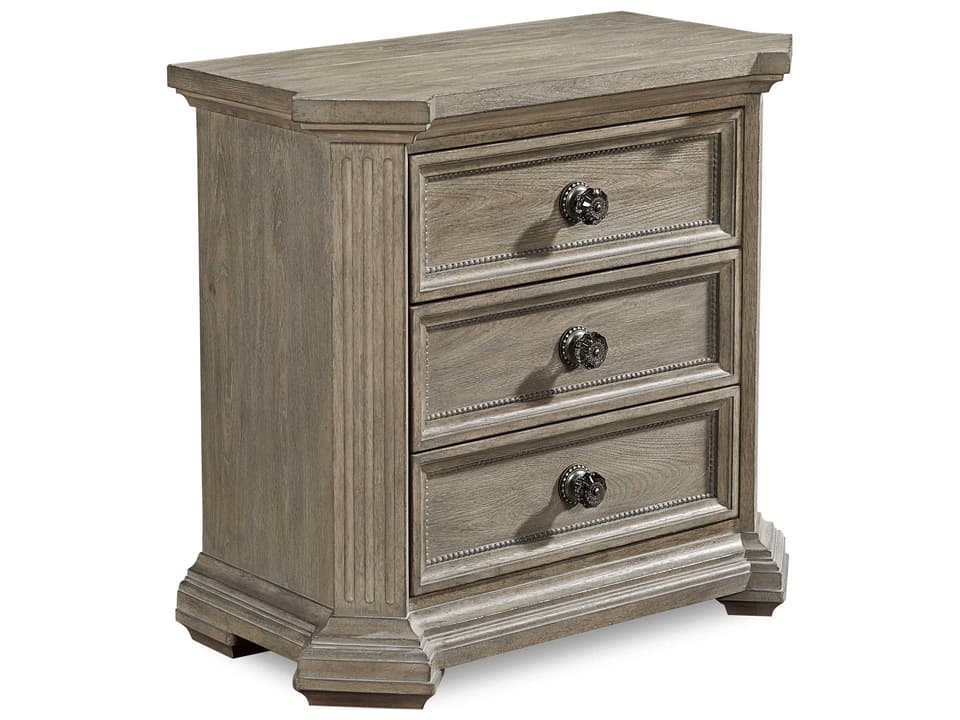 Arch Salvage 3-Drawer Cady Nightstand in Parchment