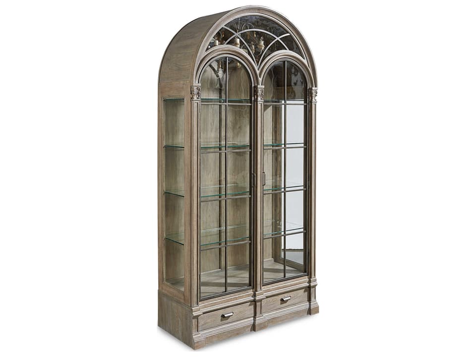 Arch Salvage Gwynn Curio Display Cabinet in Parch