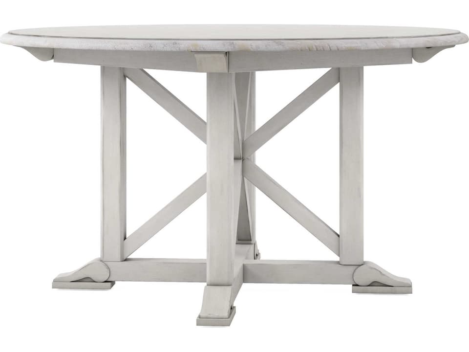 Alcove 54-74 Inch Round to Oval Dining Table in Belgian Ivory