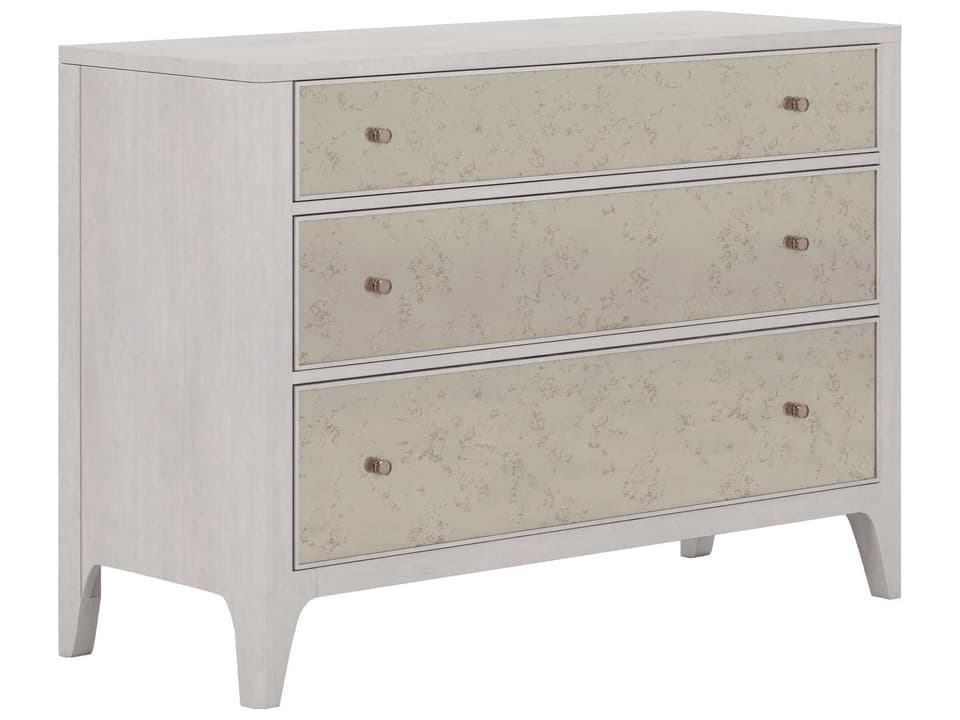 Mezzanine 3-Drawer Dresser in Dove Gray with Antique Mirror