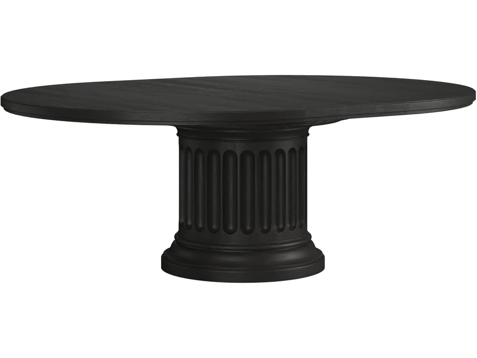 Atrium Round 64-Inch Dining Table in Hand Rubbed Blackened Sable