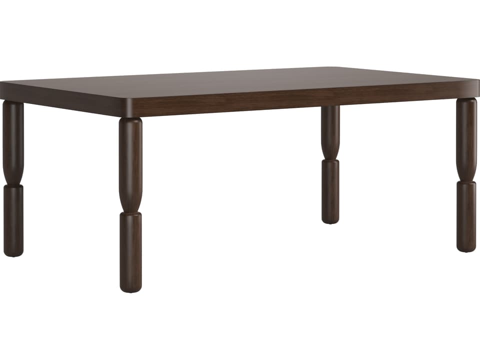 Verge 94-Inch Rectangle Dining Table in Handcrafted Walnut