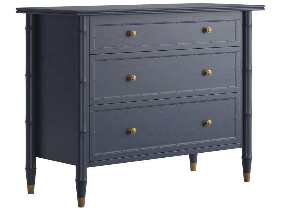 Harbor 3-Drawer Bachelor's Chest in Navy Masterpiece