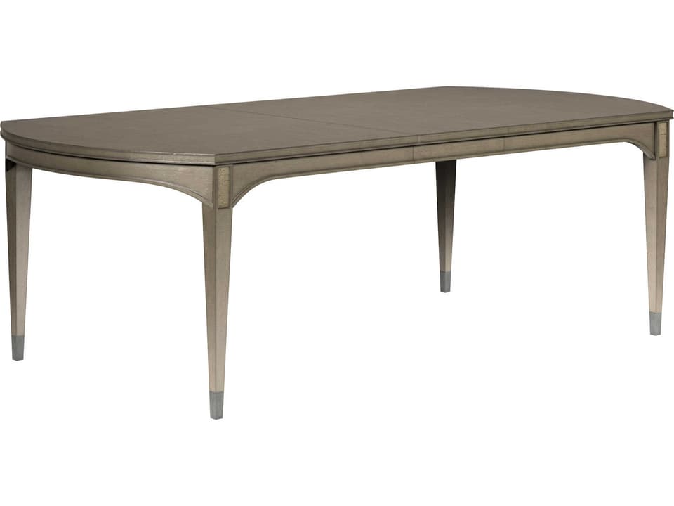 Cove 122-Inch Extendable Oval Dining Table in Mica Finish