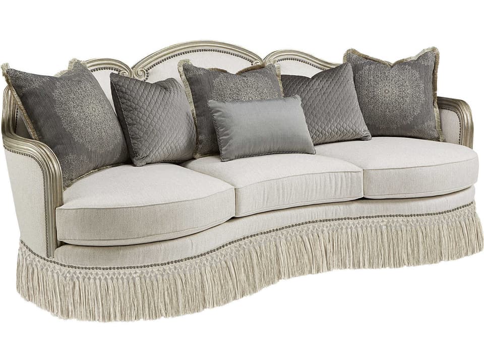 Giovanna Bezel 3-Seat Standard Sofa in Light Bezel